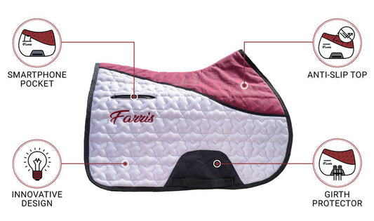 Saddle Pad Materials Compared: Cotton, Fleece, Wool, Gel and Silicone